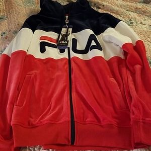 FILA Colorblock Velour Jacket